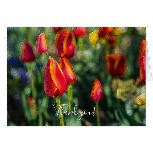 Cartões de agradecimentos Texturizado do Jardim Tu