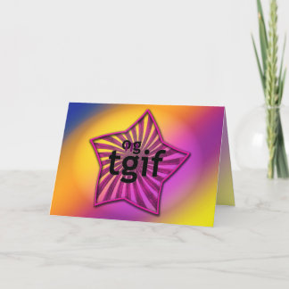 CARTÕES DE AGRADECIMENTOS Tgif