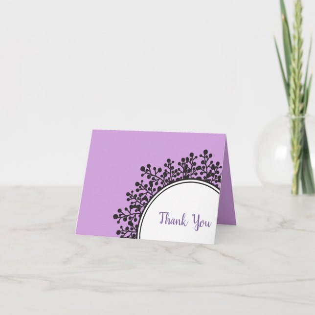 CARTÕES DE AGRADECIMENTOS TINY VINES Bat Mitzvah (Frente)