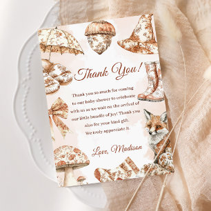 Cartões de agradecimentos Toile De Jouy Woodland