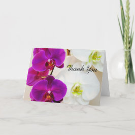 Cartões de agradecimentos tropicais da orquídea