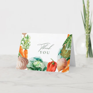 cartões de agradecimentos vegetal