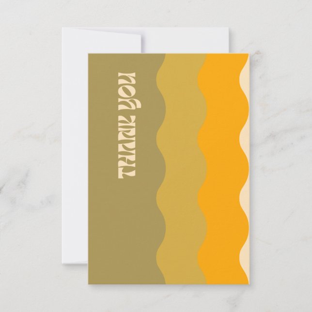 Cartões de agradecimentos - Verde (Frente)