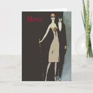 Cartões de agradecimentos Vintage