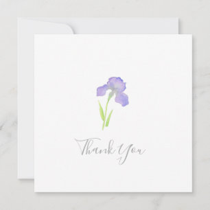 Cartões de agradecimentos Violet Iris