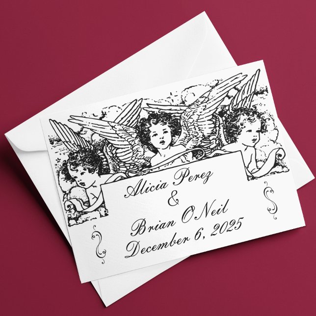 Cartões de agradecimentos Vitoriano Negro e Branco (Criador carregado)