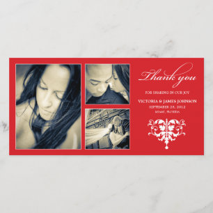 CARTÕES DE AGRADECIMENTOS WEDDING FORMAIS