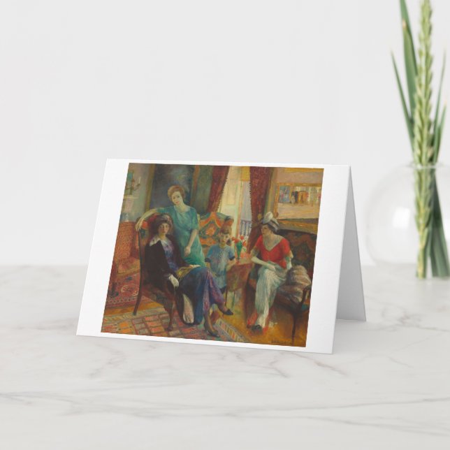 Cartões de agradecimentos William James Glackens (Frente)