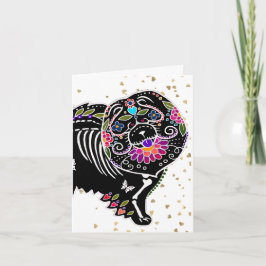 CARTÕES DE ALEGRAÇÃO SUGARSKULL CHOW -Arte