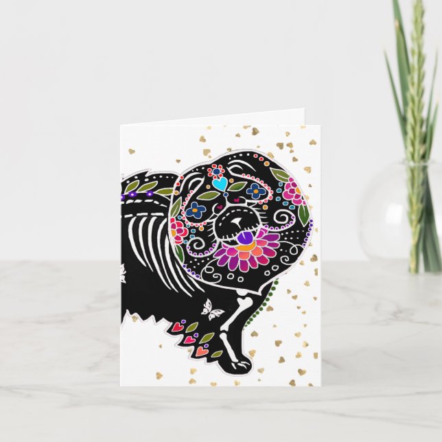 CARTÕES DE ALEGRAÇÃO SUGARSKULL CHOW -Arte (Frente)