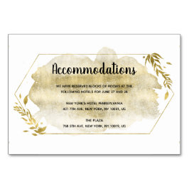 Cartões de Alojamento de Casamento com Efeito Foli