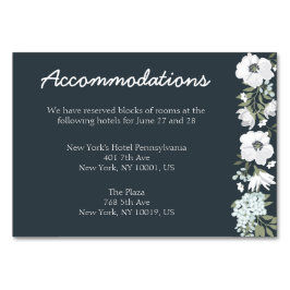Cartões De Alojamento De Casamento Floral