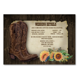 Cartões de alojamento para Recepções de casamento 