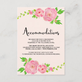 Cartões de Alojamento Ranunculus, de Cores Aquátic