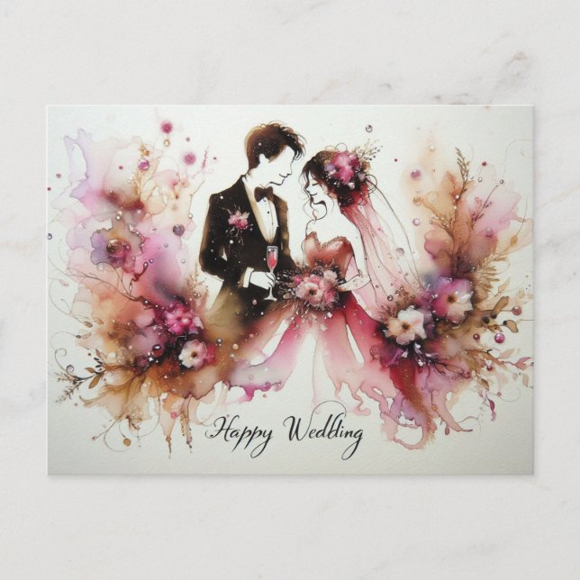 Cartões de Amor Feliz Casamento (Frente)