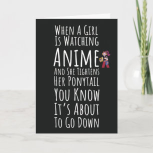 Cartões de Anime Engraçados Garota Filha Para Ela