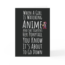 Cartões de Anime Engraçados Menina Filha Para Ela