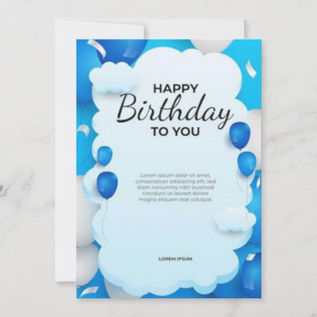 Cartões de aniversário (Frente)