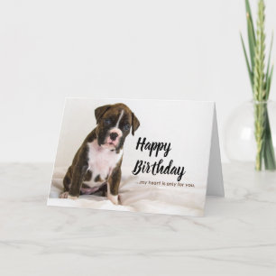 Cartões De Aniversário - Cães-Boxer, Cãezinhos-Bri