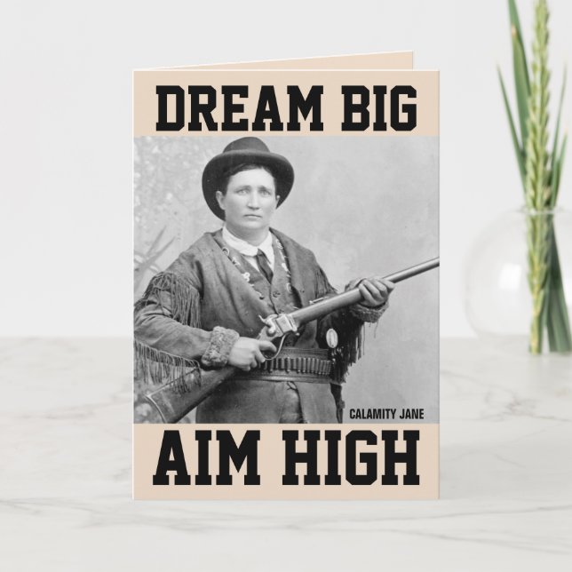 CARTÕES DE ANIVERSÁRIO DA CALAMITY JANE (Frente)