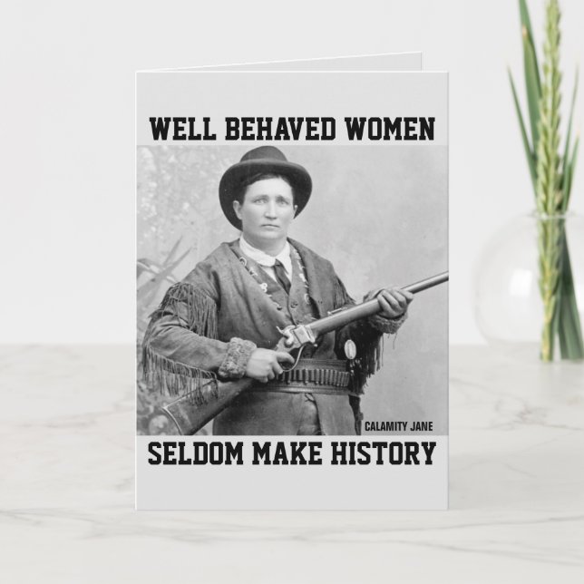 CARTÕES DE ANIVERSÁRIO DA CALMANITY JANE (Cowgirl) (Frente)