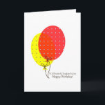 Cartões de aniversário da nora, balões coloridos<br><div class="desc">Um cartão simples,  limpo,  agradável e colorido dos balões para uma nora em seu aniversário. O texto interno é customizável.</div>