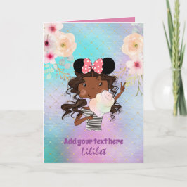Cartões de Aniversário da Princesa Melanina para t