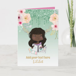 Cartões de Aniversário da Princesa Melanina para t