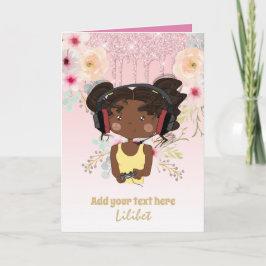 Cartões de Aniversário da Princesa Melanina para t