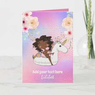Cartões de Aniversário da Princesa Melanina para t