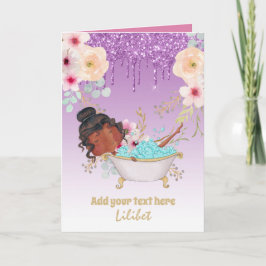 Cartões de Aniversário da Princesa Melanina para t