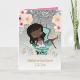 Cartões de Aniversário da Princesa Melanina para t
