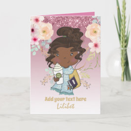 Cartões de Aniversário da Princesa Melanina para t