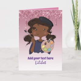 Cartões de Aniversário da Princesa Melanina para t
