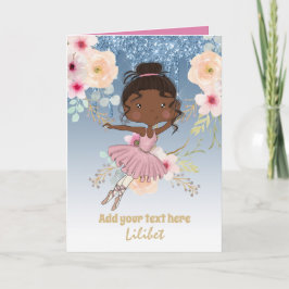 Cartões de Aniversário da Princesa Melanina para t