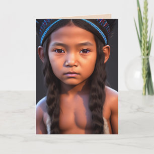 CARTÕES DE ANIVERSÁRIO DE ARTE NATIVA INDIANA NATI