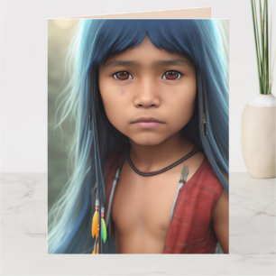 CARTÕES DE ANIVERSÁRIO DE ARTE NATIVA INDIANA NATI