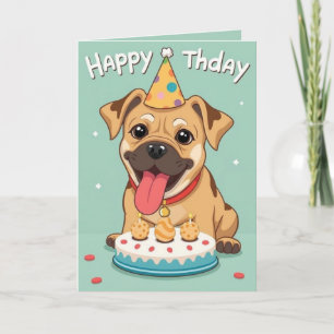 cartões de aniversário de cães engraçados