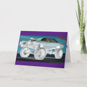 CARTÕES DE ANIVERSÁRIO DE CARRO MONSTER