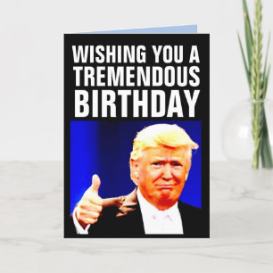 CARTÕES DE ANIVERSÁRIO DE DONALD TRUMP BIGLY