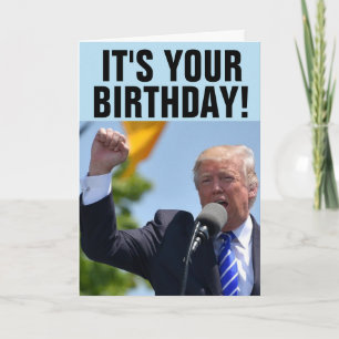 CARTÕES DE ANIVERSÁRIO DE DONALD TRUMP TREMENDOUS