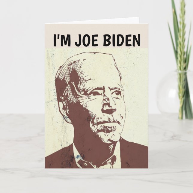 CARTÕES DE ANIVERSÁRIO DE JOE BIDEN OU QUALQUER OC (Frente)