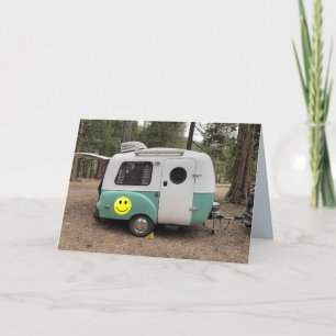 cartões de ANIVERSÁRIO de MINI TRAILER CAMPER