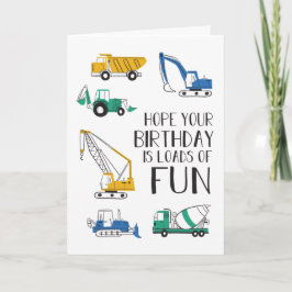 Cartões de aniversário de obras divertidas