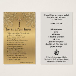 CARTÕES DE ANIVERSÁRIO DE ORDENAÇÃO DE PADRE C