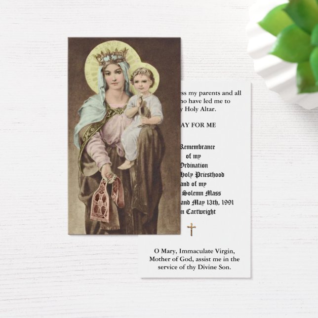 CARTÕES DE ANIVERSÁRIO DE ORDENAÇÃO DE PADRE CATÓL (Mesa)