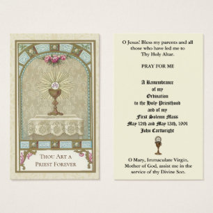 CARTÕES DE ANIVERSÁRIO DE ORDENAÇÃO DE PADRE CATÓL