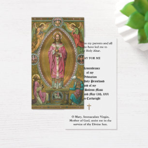 CARTÕES DE ANIVERSÁRIO DE ORDENAÇÃO DE PADRE CATÓL