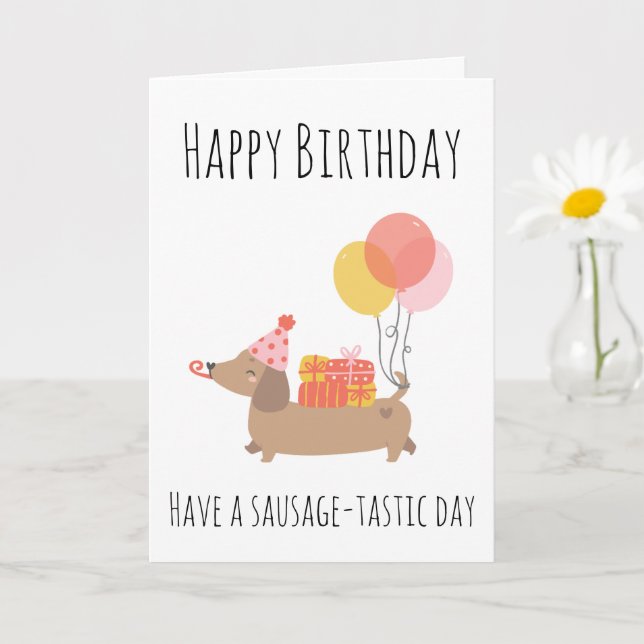 cartões de aniversário de salsicha (Planta pequena)