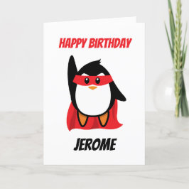 Cartões de aniversário de super-heróis para crianç